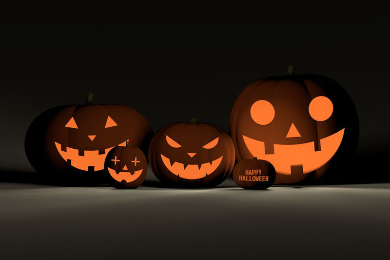 Vectorworks 3Dフリー素材「ハロウィンかぼちゃ」を作りました