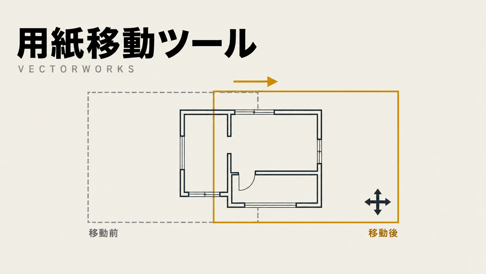 Vectorworksで覚えておきたい！用紙移動の使い方